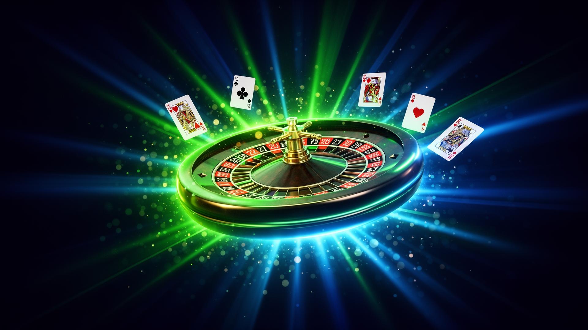 1XROLL live casino roulette wheel